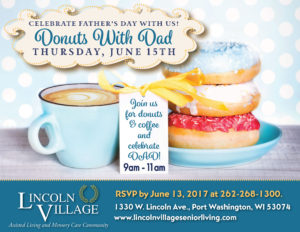 Lincoln Village Donuts with Dad Father's Day Event