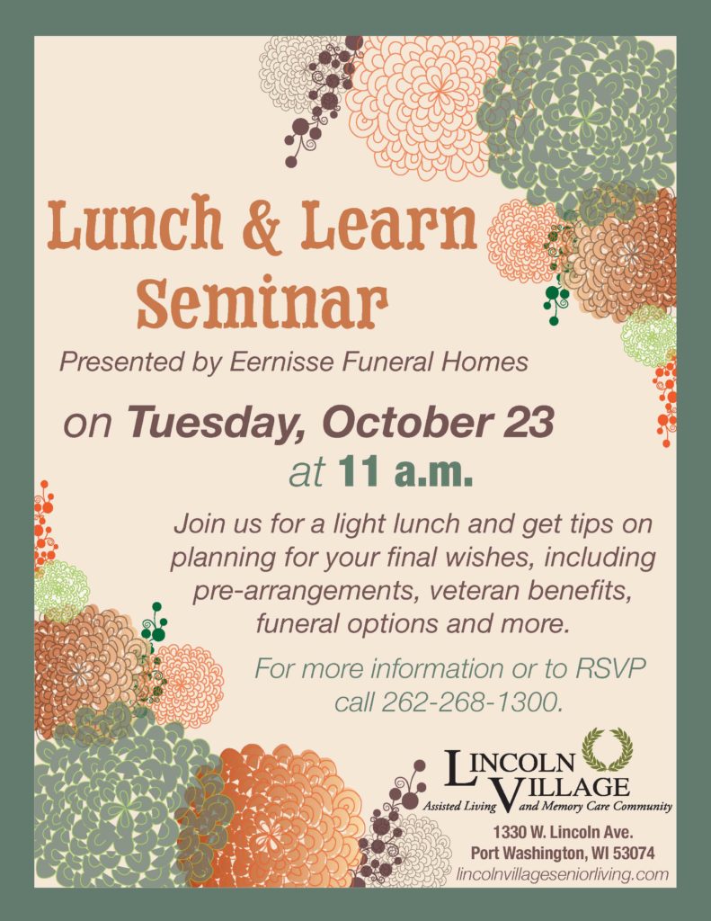 Lincoln Village Lunch and Learn Seminar
