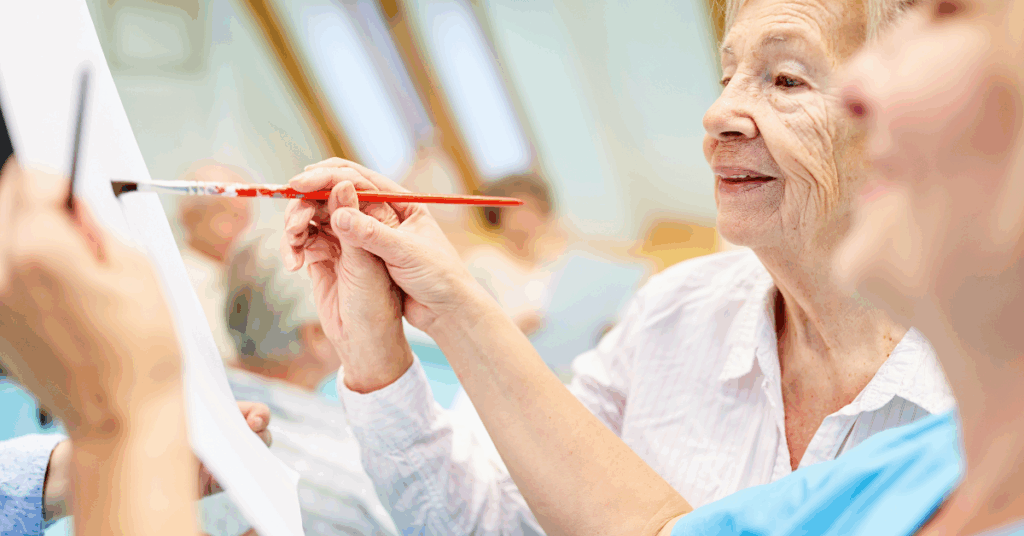 Art Activities in a Memory Care Community