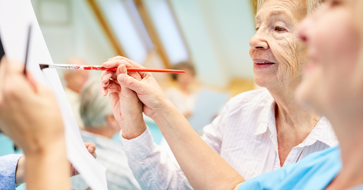 Art Activities in a Memory Care Community
